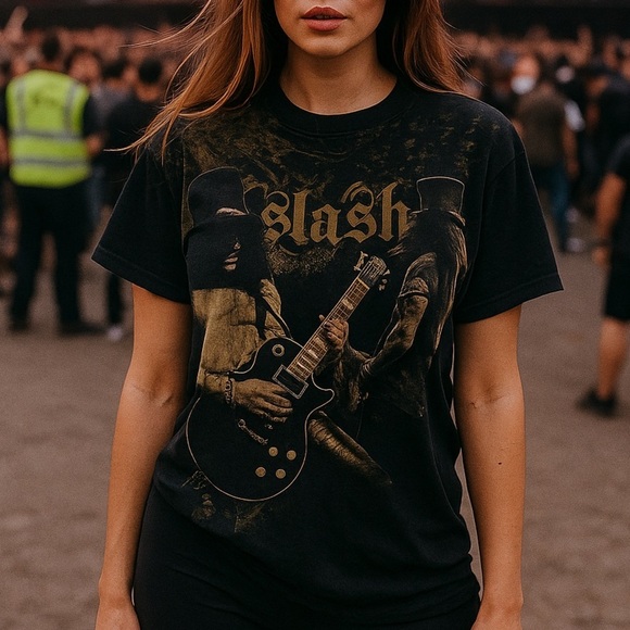 🌹Vintage 90s Slash Guns N Roses Band Tshirt - Picture 1 of 5